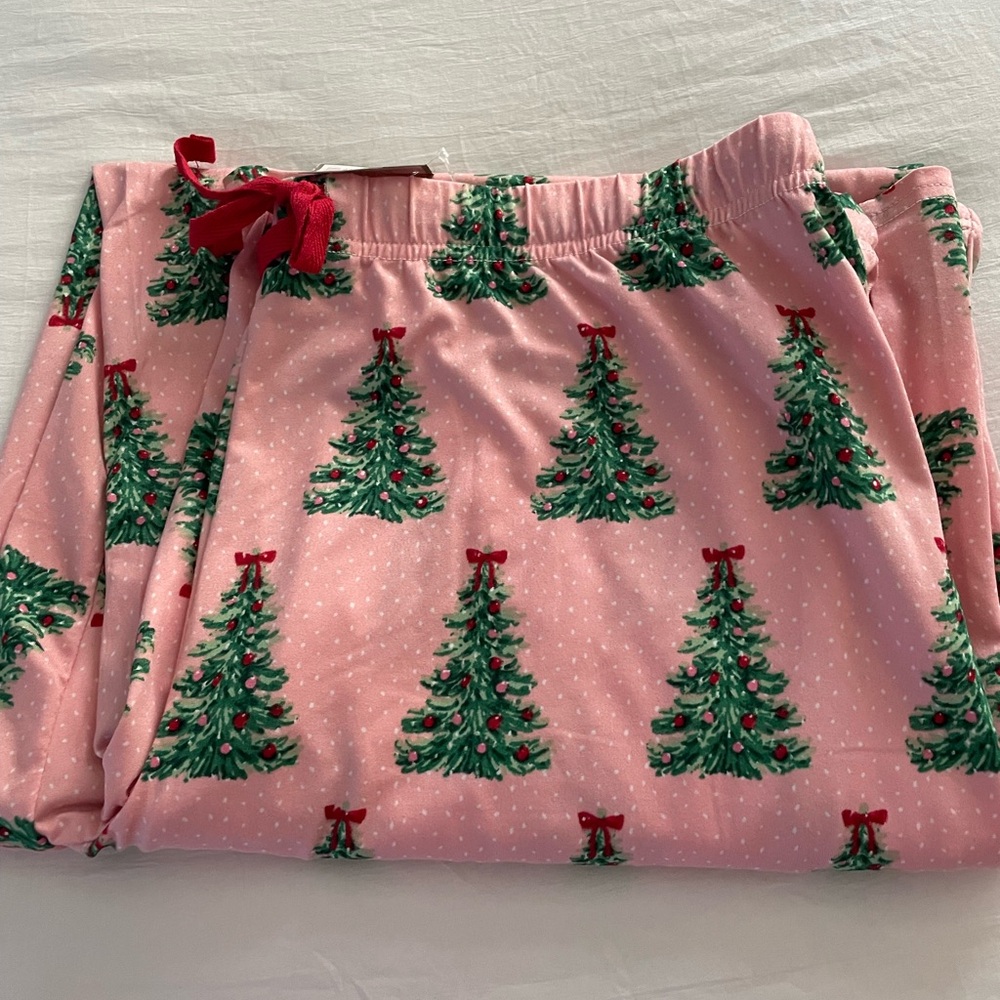 Pink and Green Christmas Tree Pajamas Intimates & Sleepwear